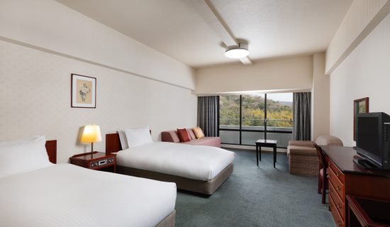 Classic Room with 2 single beds and 1 sofa bed