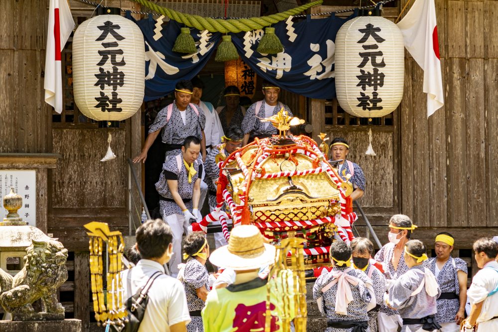 高知県安芸市 赤野大元神 社夏の神祭